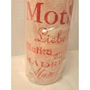 Vintage Avon "Mother in Any Language Spells Love" Pilllar Candle GIFTCOLLECTION